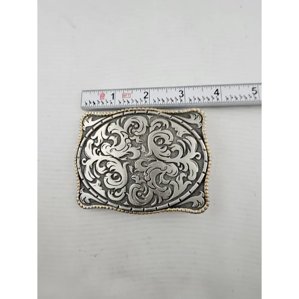 Vintage Storming Silver Trophy Belt Buckle Western Cowboy/Cowgirl